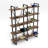 Modern Walnut Bookshelf with Metal Legs, 60.8 x 70.9 x 13.4 Inches | 100% Melamine Coated Particle Board, Thickness: 0.7 Inches | Stylish Industrial Design for Home or Office, Durable & Elegant Storage Solution