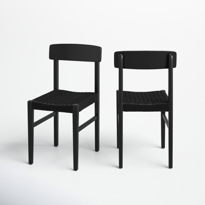 Chaise d'appoint tissée Piper