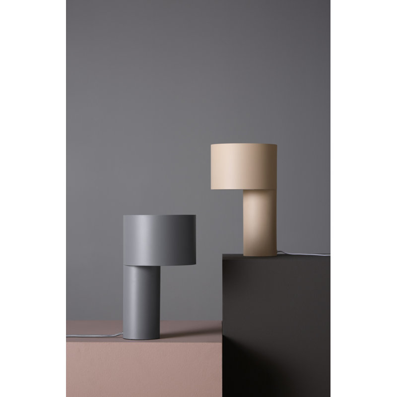 Tangent Table Lamp, Desert Sand, White