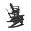 Chaise Adirondack à bascule en plastique avec table Laguna-985719005