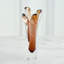 Iris Vase-Dark Amber-Sm-9249881