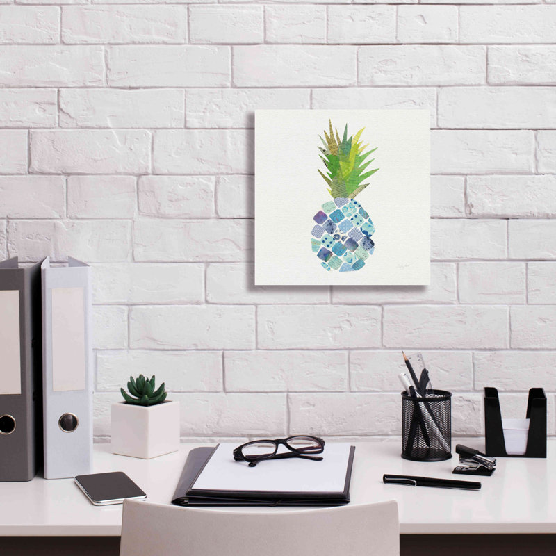 «Tropical Fun Pineapple II» par Courtney Prahl, estampe numérique sur toile, H 12 po x l 12 po x P 0,75 po