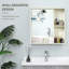 Armoire à pharmacie moderne avec miroir, armoire de salle de bain au-dessus de la toilette, armoire murale moderne