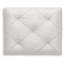 Tabouret de coiffeuse Koze, siège en mousse, polyester touffeté, blanc mat 19 po