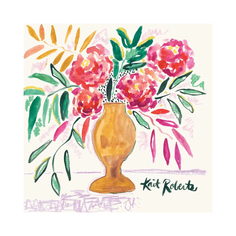Fancy And Fresh by Kait Roberts - Painting on Canvas, Wrapped Canvas, 30.48cm H x 30.48cm W x 1.91cm D