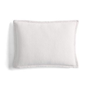 Tracey White/Navy/Seaglass Cotton Piece Sham