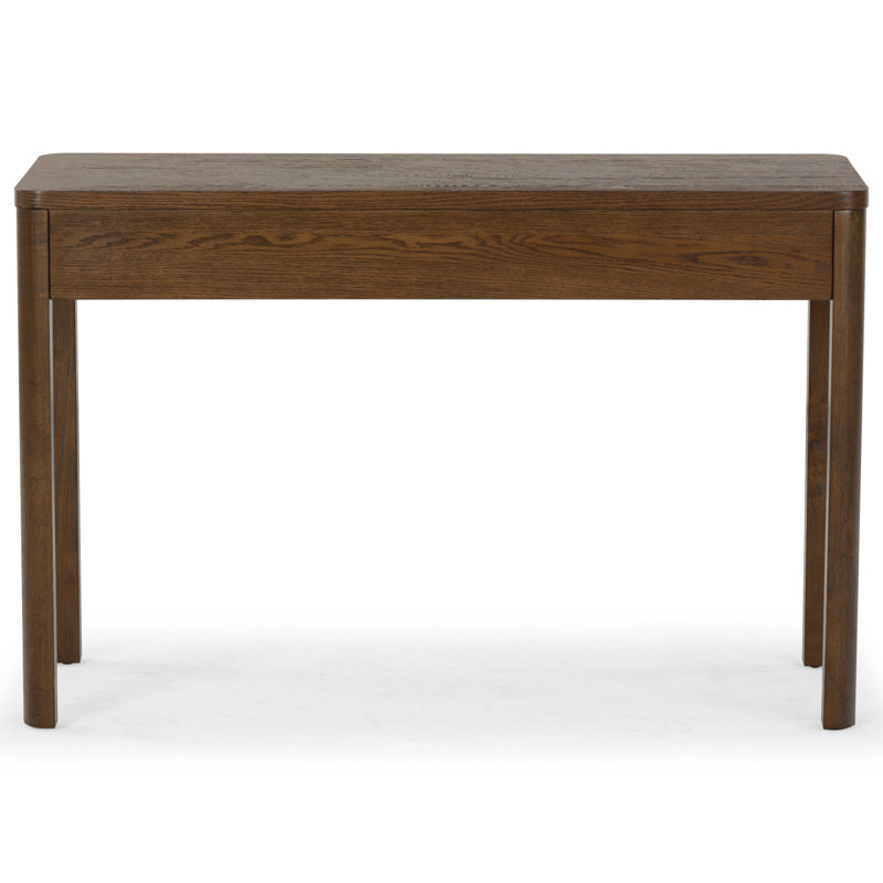 Gabrietta Solid + Manufactured Wood Writing Desk, Medium Oak