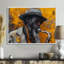 Gris gris, musique, Harlem, blues, saxophone I - décoration murale musicien-1997829672-2036062469