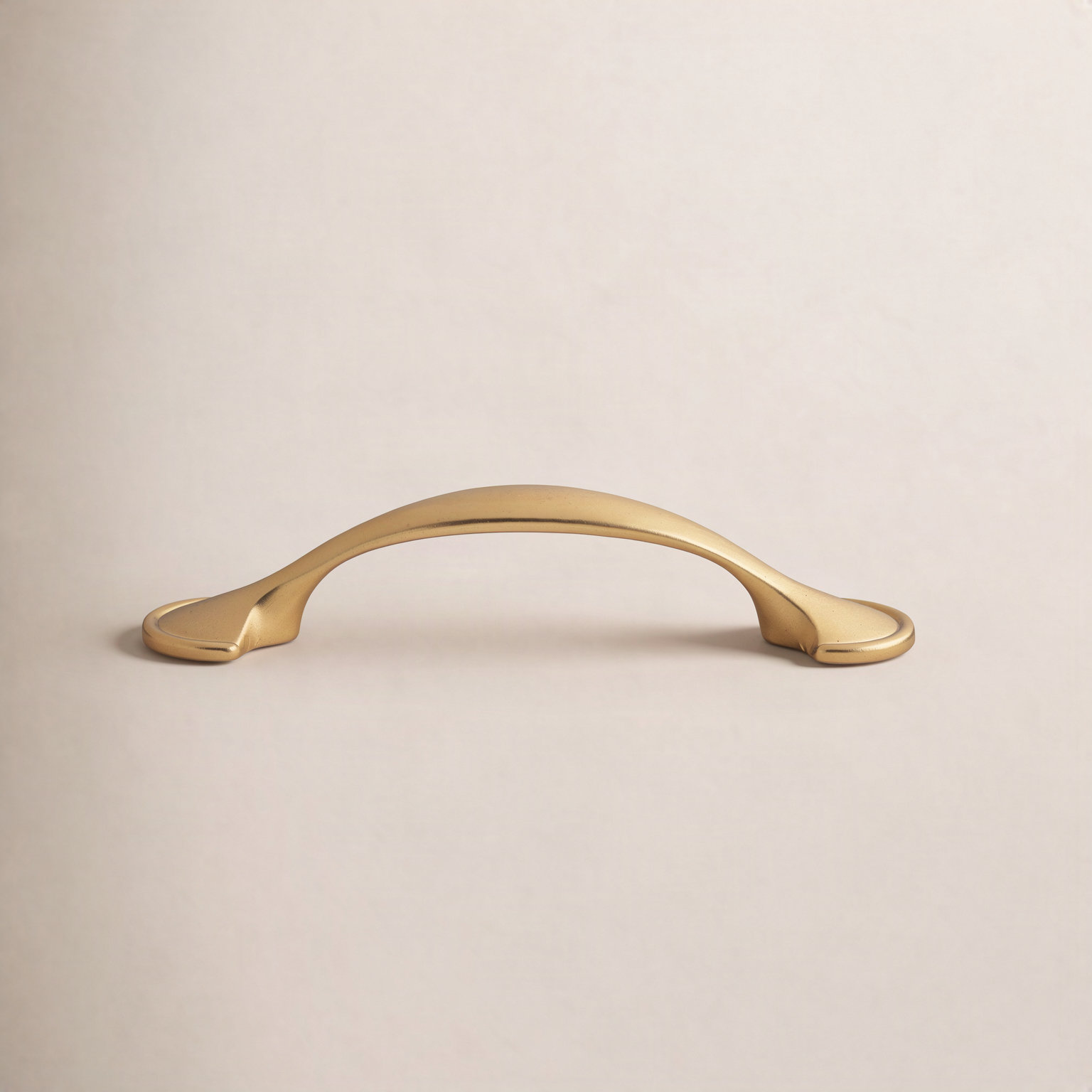 3" Arch Cabinet Pull, Brass Gold