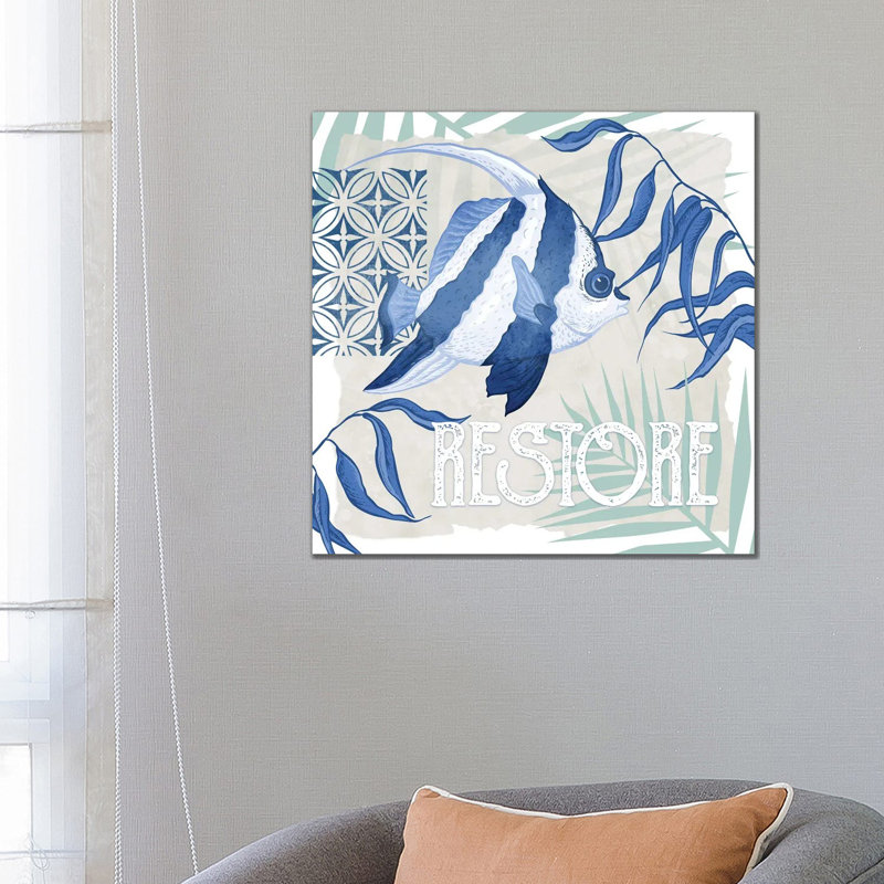Under The Sea III by Kimberly Allen - Wrapped Canvas Print, 66.04 cm H x 66.04 cm W x 1.91 cm D