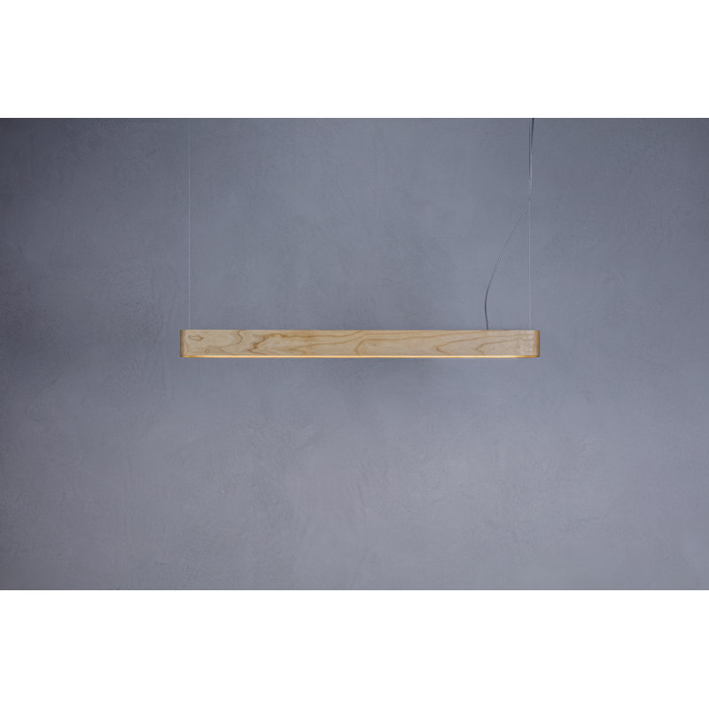 Teca 1 - Light LED Square/Rectangle Pendant, 200cm H x 96cm W x 6.5cm D