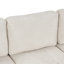 Canapé modulaire de 83,5 po avec canapé en L et canapé-lit modulaire avec grand espace de rangement, deux porte-gobelets et deux ports USB pour le salon, beige-1587446276