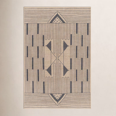 Glenda Abstract Tan Rug