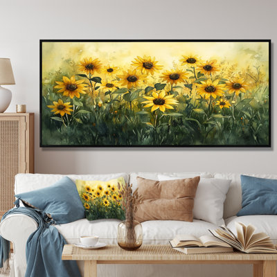 «Country Side Sunflower Golden Glow II - Sunflowers», art mural