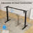 Electric Height Adjustable Standing Desk Frame With Memory Control Panel, Ergonomic Sit Stand Workstation Base For Home And Office