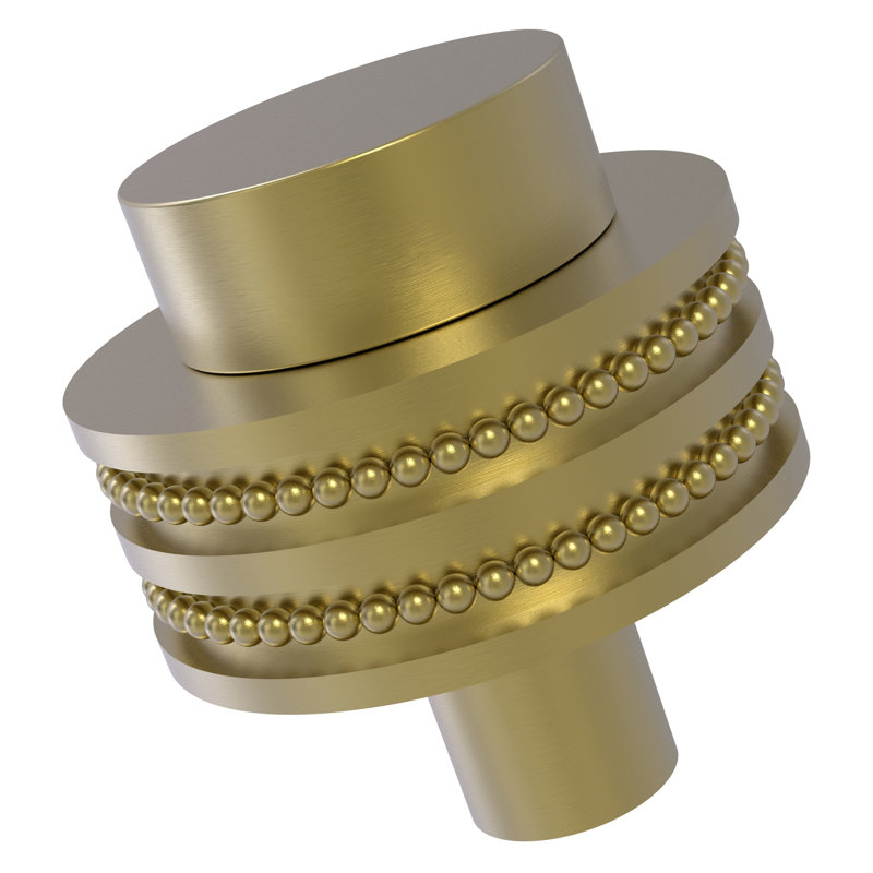 Poignée cylindrique de diamètre 1 1/2 po, Laiton satiné