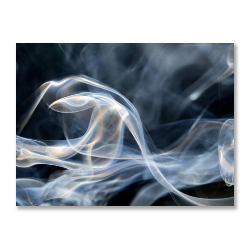 Black And White Vapor Print, Metal, 16" H x 20" W x 1.25" D