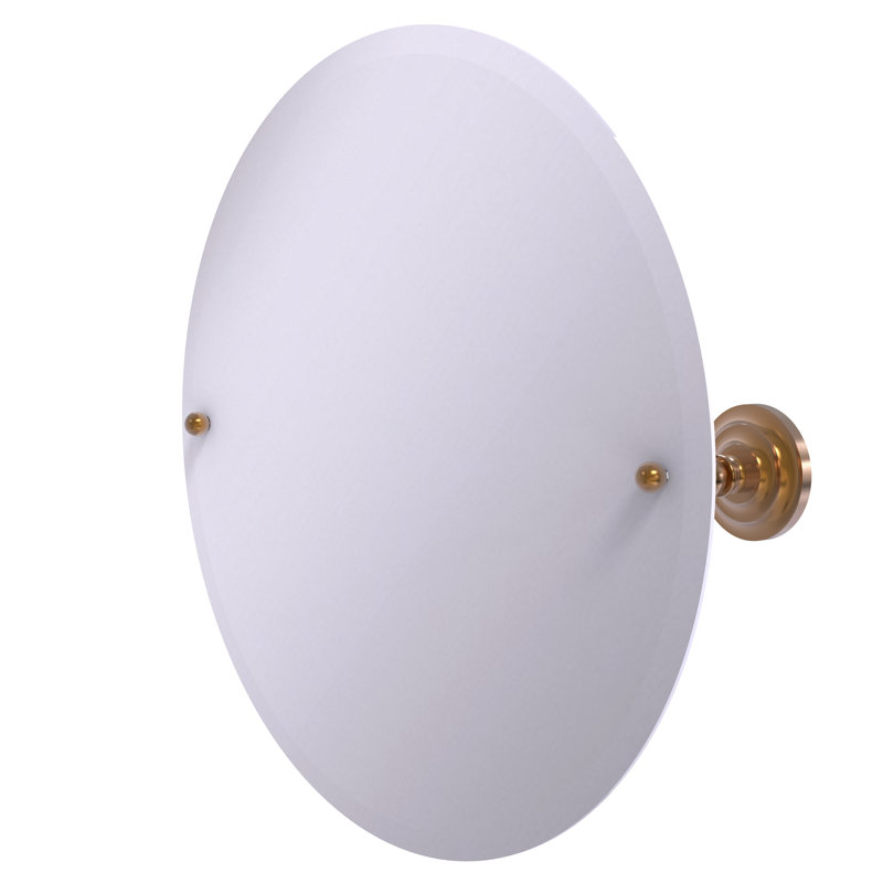 Miroir rond 22 po Gober, Bronze brossé