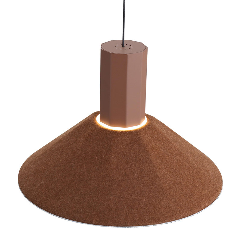 Luminaire suspendu DEL 13 po Meier, Brun