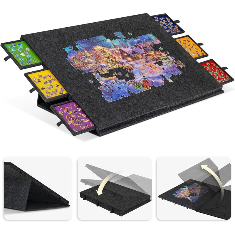 Tilting Jigsaw Puzzle Board HKFUYULINTECHLIMITED 3 Player Wool / Felt Puzzle/Brainteaser