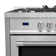 Cosmo 36 in. Nebula Collection 3.8 cu. ft. Gas Range, 5 Burners, Rapid Convection Oven, Smooth Grip Handle in Stainless Steel