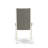 5 Piece Dinette Set Includes a Rectangle Dining Room Table with Butterfly Leaf and 4 Shitake Linen Fabric Upholstered Chairs, Linen White-276032726-276032724-276032746