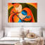 Radha Krishna Madhubani sur impression sur toile-1204879740