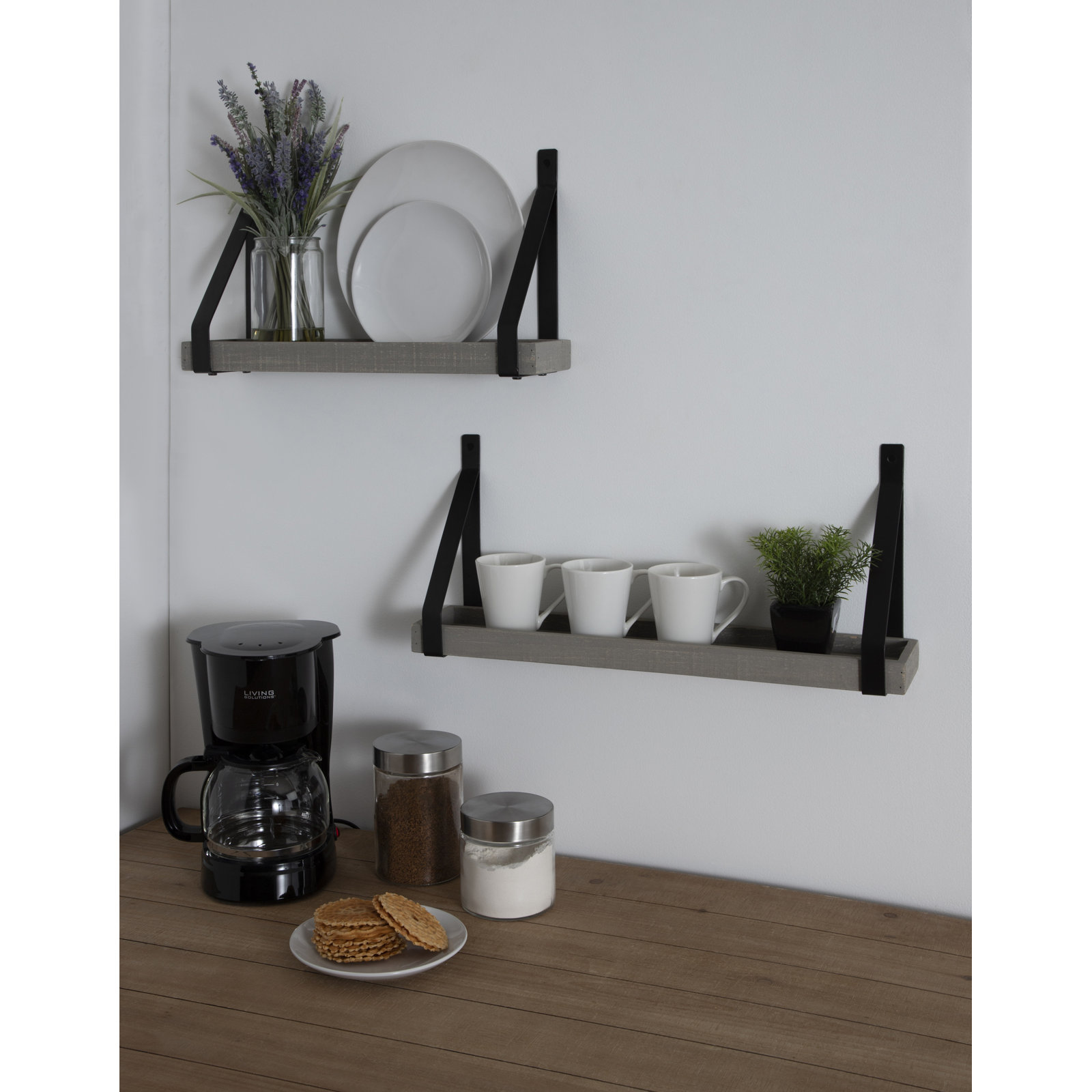 Glenbrook 24" Accent Shelf, Gray