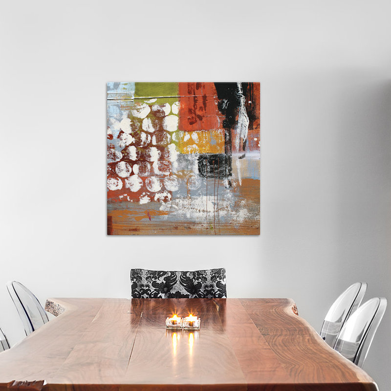 « samedi » par irena orlov, reproduction d’art sur toile tendue, H 18 po x l 18 po x P 1,5 po, Toile encadrée noire