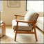 Eastampton avec pieds en bois et coussin en tissu doux-132922238