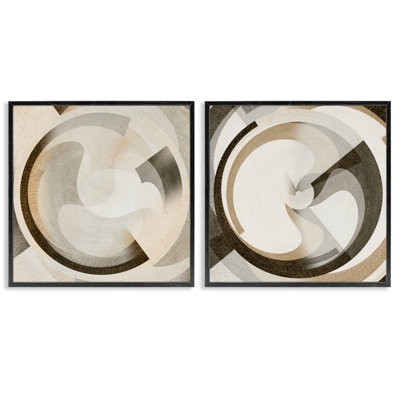  Boho Centric Vortex 2 PC, estampe numérique par Noah Bay