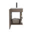 Armoire de salle de bain à 2 tablettes avec porte simple-148541079