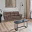 Ensemble de canapé et causeuse en tissu Beedle, brun-122099402