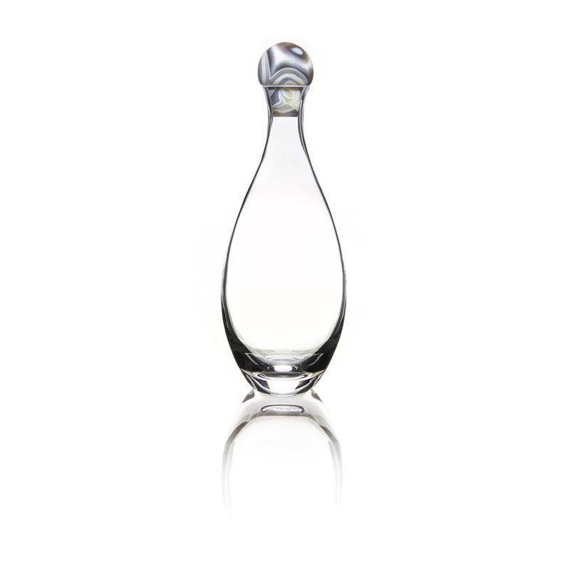 40,5 oz. Elevo Carafe à vin, Agate couleur fumée / transparent