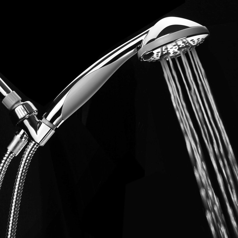 Designer Handheld Shower Head 2.5 GPM GPM with Self-Cleaning, Chrome