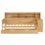 Lit de jour avec tablettes de rangement, lit multifonctionnel avec lit gigogne simple et bureau d'étude-379859956-379859958