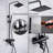 Milan Oil Rubbed Bronze Thermostatic Shower Faucet with 8 Rain Shower Head