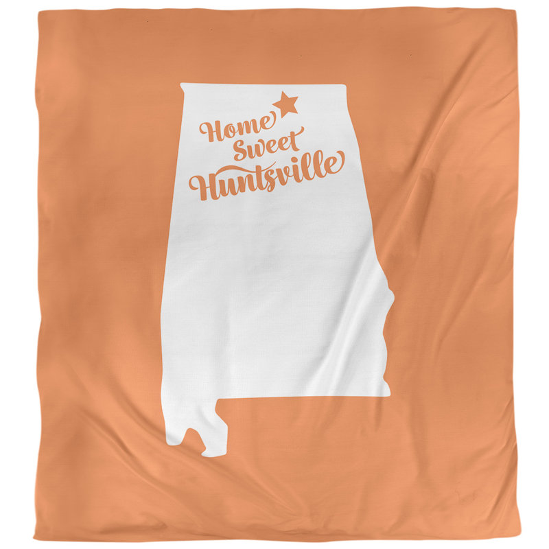 Housse de couette alabama Huntsville, Housse de couette simple TG, Orange