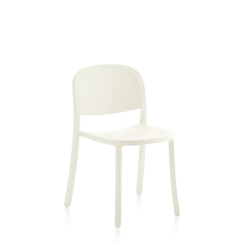 1 Inch Reclaimed Stacking Chair by Jasper Morrison, White