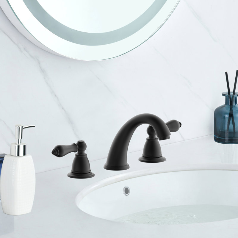 Derengge Two Handle 8 Inch Widespread Bathroom Faucet