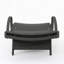 Chaise longue de patio avec accoudoirs