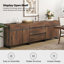 Ensemble de 3 armoires de buffet modernes 3 pièces avec 3 tiroirs et 3 tablettes réglables, armoire de rangement multifonctionnelle avec rangement et tablettes ouvertes pour la salle à manger ou la cuisine-2099494516