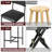 Bar Stools  With Footrest, Upholstered Bar Chairs With Back, Counter Height Barstools, Set Of 4-105504450