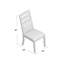 Chaise en bois massif Jahnessa
