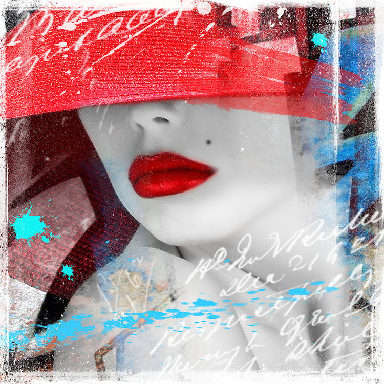 «Glamour IIII», impression sur toile, H 37 po x l 37 po x P 1,5 po, Toile tendue, Pas de tapis