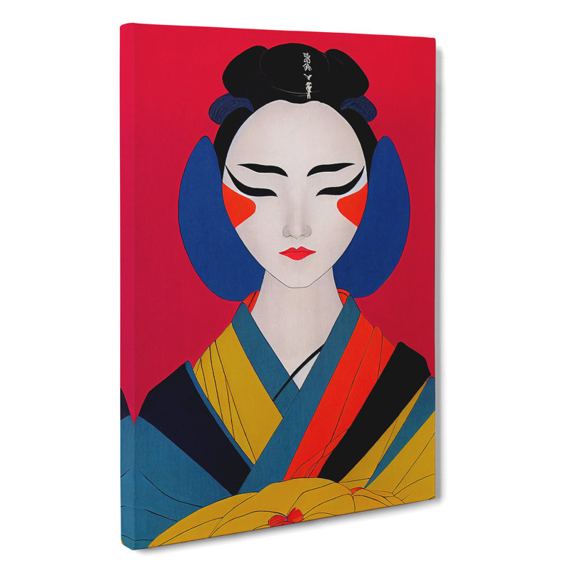 Artful Geisha No.2 - Wrapped Canvas, 50cm H x 35cm W x 3cm D