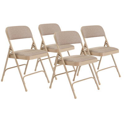 2200 Series Deluxe Fabric Double Hinge Premium Padded Folding Chairs