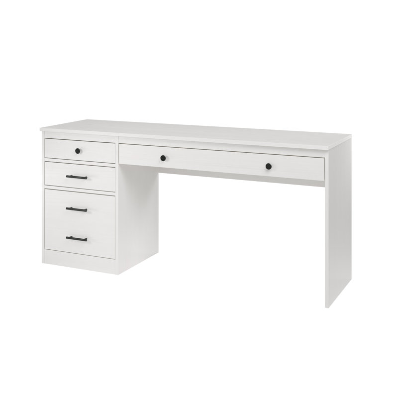 Bureau double caisson Doyka, Blanc