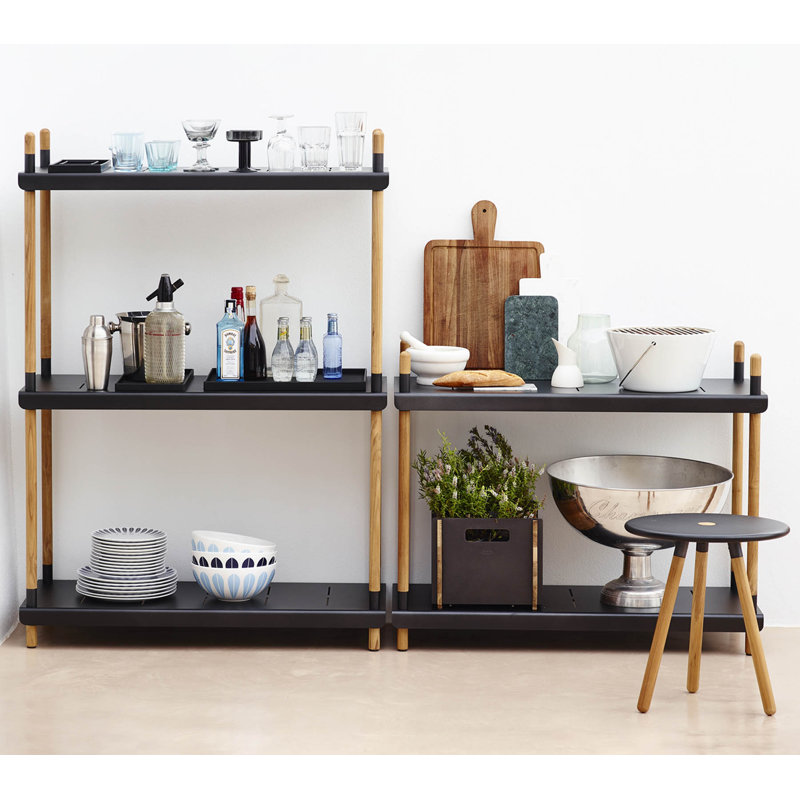 Frame Shelving Unit, 33.1" H x 39.4" W x 16.6" D, Lava Gray