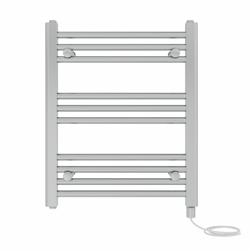 Straight Towel Rail Heated Towel Rails, 60cm H x 50cm W x 3cm D, Chrome
